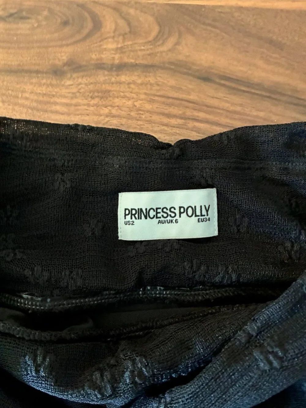 Princess Polly Lace Mini Asymmetrical Hem Skirt in Black - Womens US 2